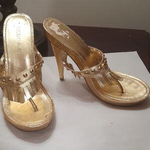 BCBGirls Gold Heeled Sandals